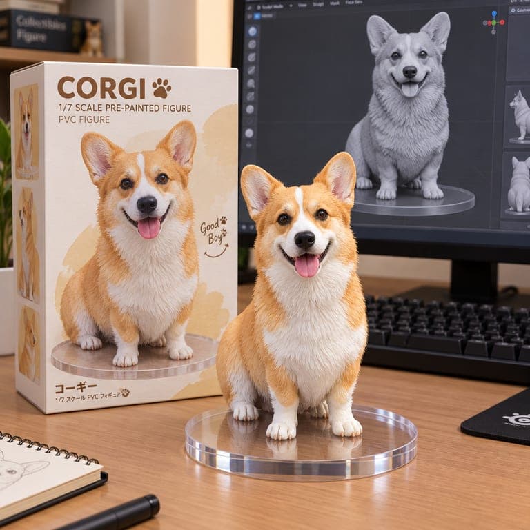 照片转 3D 收藏手办 – 效果 3