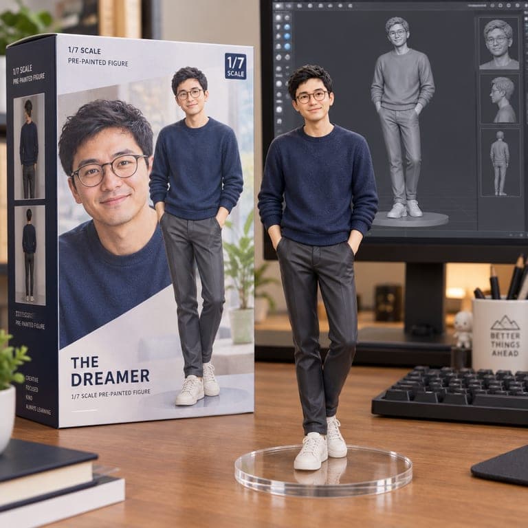 照片转 3D 收藏手办 – 效果 2