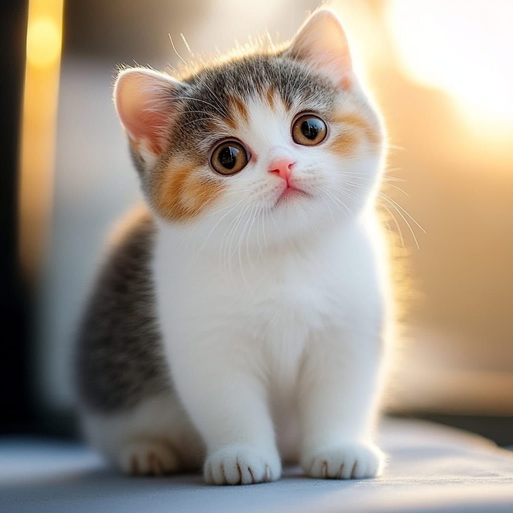 Original photo of a kitten before AI stylization